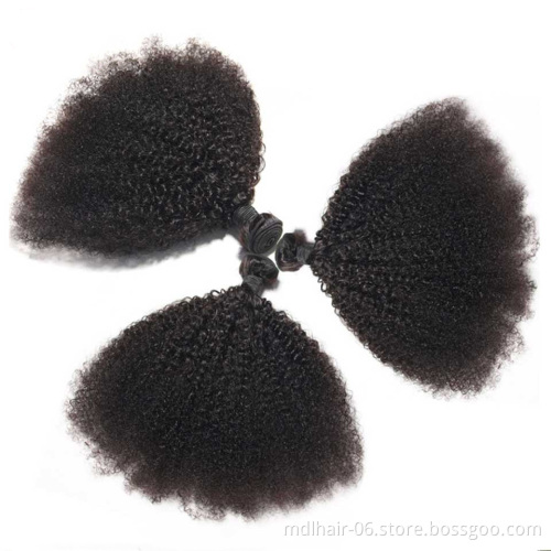 Wholesale Cheap Vendor Remy Afro Human Weave Bundles Virgin Raw Mongolian Kinky Curly Hair